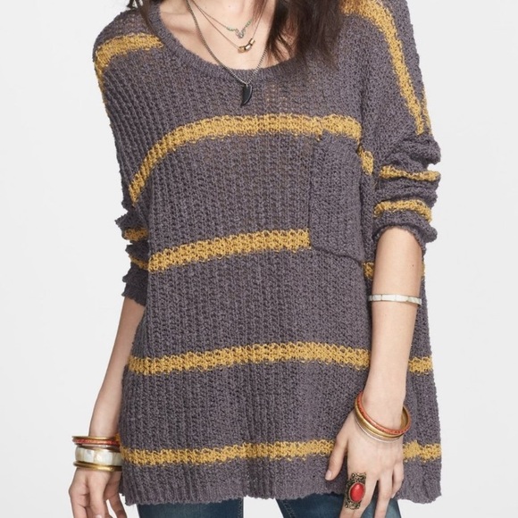 Free People Greenwich Village Striped Sweater - Picture 2 of 4